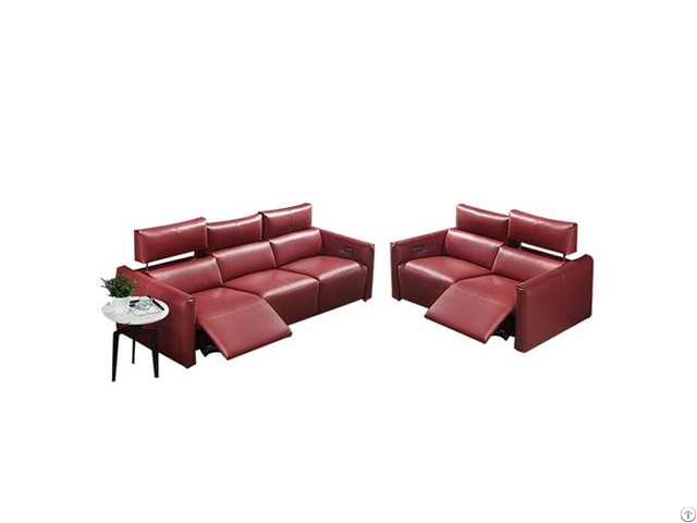 Space Capsule Italian Minimalist Leather Functional Sofa