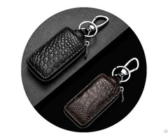 Crocodile Leather Waist Hanging Shockproof Key Bag Car Remote Control