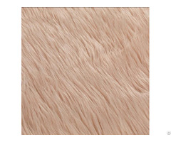 21hd0626 4 Pink Curly Long Pile Plain Fur Fabric