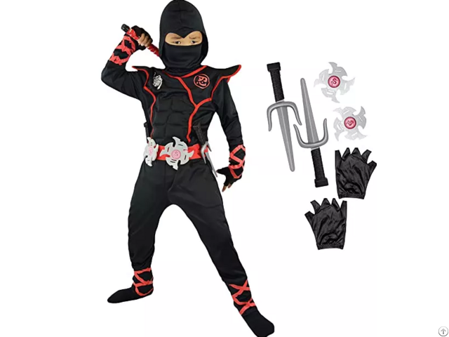 Halloween Cosplay Kids Ninja Costume Carnival Party Role Play