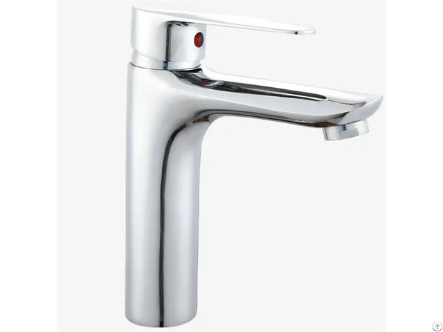 Bathroom Basin Tap Cold Water Faucet Chrome Zinc Alloy Metal Vertical Taps