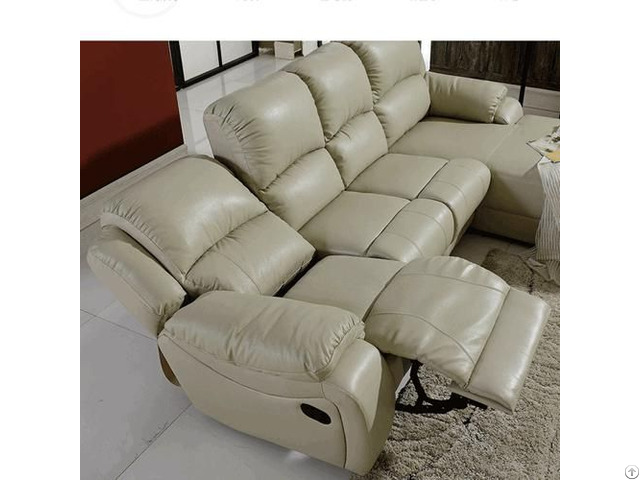 Multifunctional Size Apartment Comfortable Leather Art Corner Sofa