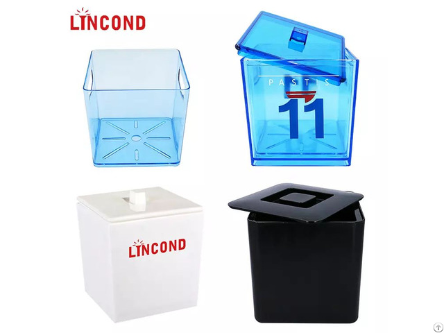 Bar Party Acrylic Plastic Square Led Illuminated Beverage Tubs Beer Ice Bucket With Handle