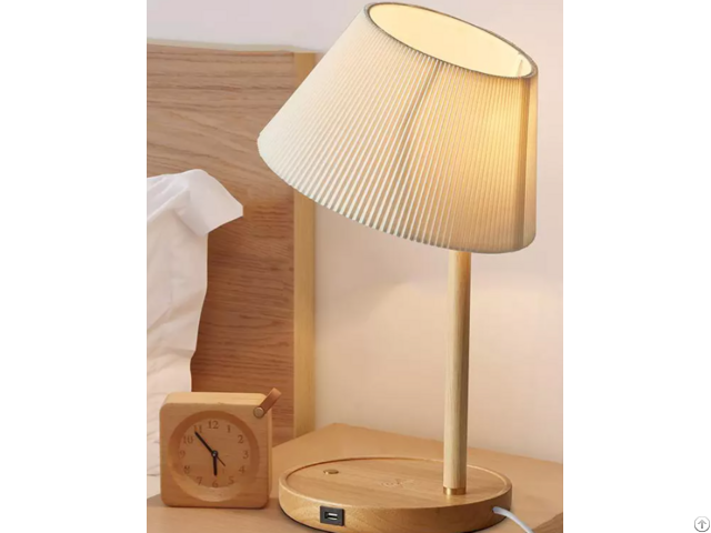 Smart Usb Mobile Phone Wireless Charging Bedside Lamp