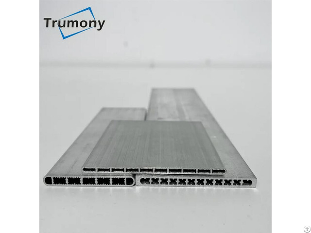 Various Zinc Spraying Parallel Flow Aluminum Flat Tube For Air Conditioning System