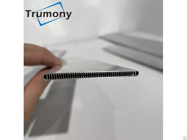 Aluminum Parallel Flow Condenser Spare Parts Microchannel Multi Port Tube For Radiator