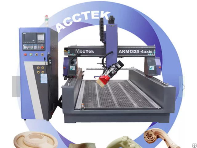 Wood Router 4 Axis Cnc Carving Engraving Machine