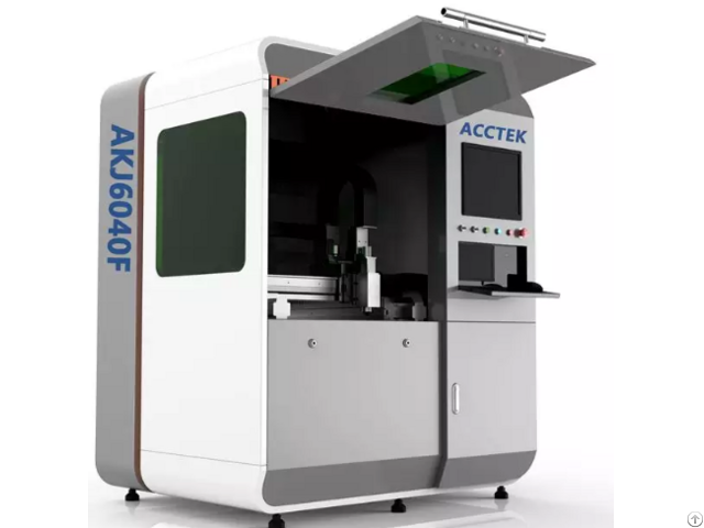 Full Enclosed Small Metal Cutting Laser Machine Akj6040f Low Price