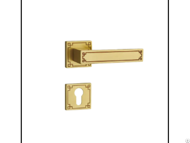 Courtyard Door Knob Brass Lock Wear Resistant