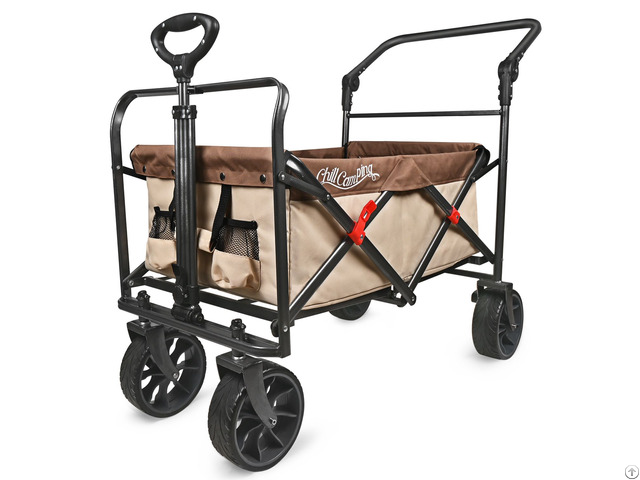 Folding Wagon For Beach Garden Outdoor Grocery