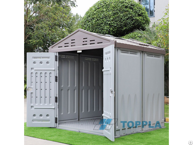 Double Door Garden Storage Shed 2 Room