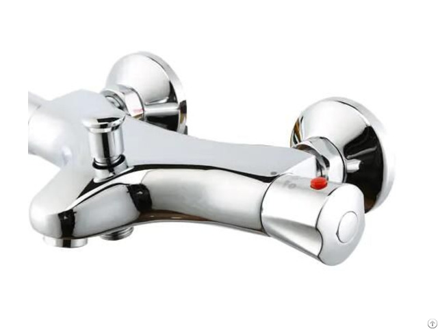 Df1h005 Double Handle Chrome Brass Thermostatic Bath Faucets