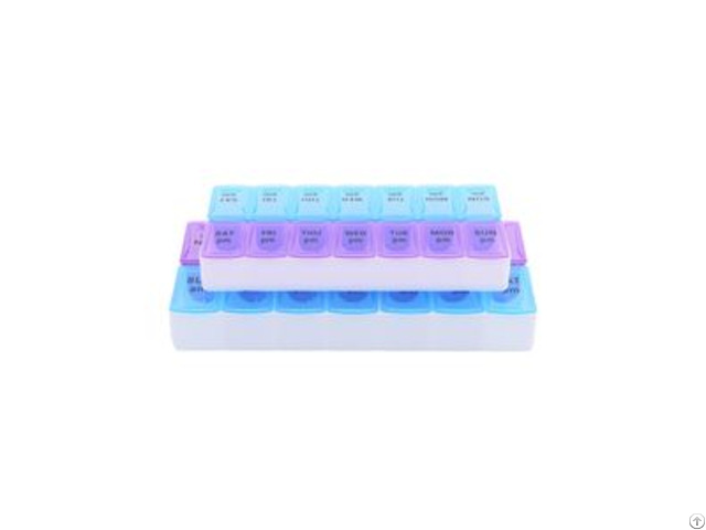 Multilattice Clear Plastic Weekly Medicine Box