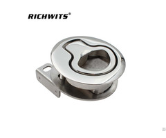 Round Stainless Steel Cam Flush Pull Slam Latch