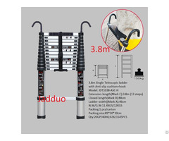 Single Telescopic Ladder With Hook Anti Slip Cushion