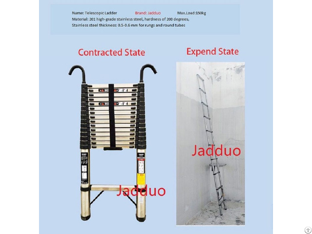 Stainless Steel Single Ladder With Hook