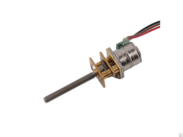 10mm Diameter Micro Geared Stepper Motor With Adjustable M3 Lead Screw Shaft