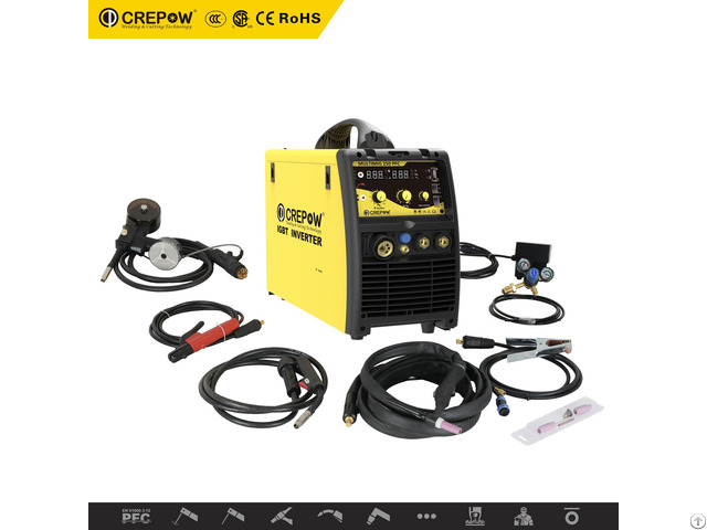 Crepow Multimig250 Pfc Inverter Multi Function Mig Stick Lift Tig With Pfc