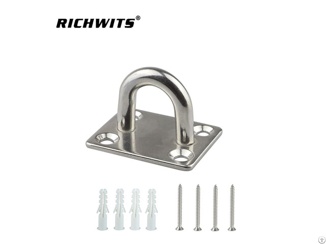 Stainless Steel Marine Square Eye Pad Plate