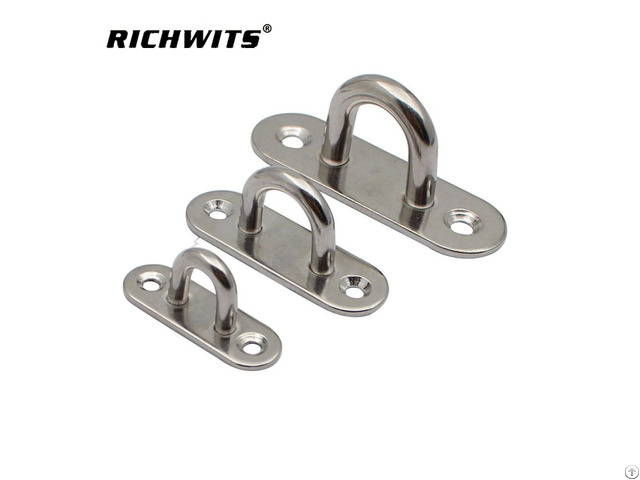 Rigging Hardware Marine Grade Stainless Steel 6 Mm Pad Eye Plate