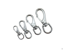 Stainless Steel Dog Pet Snap Hook Swivel Leach Clip