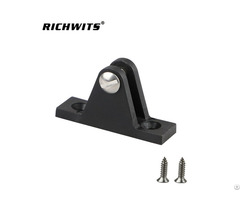 Boat Bimini Top Fitting Flat Mount Black Nylon Deck Hinges