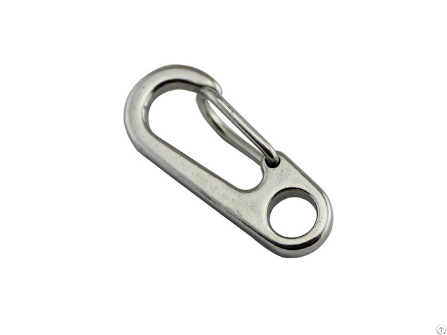 Rigging Hardware Carabiner Clips 35 Mm Small Metal Snap Hook With Eye For Dog Leashes Bag