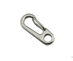 Rigging Hardware Carabiner Clips 35 Mm Small Metal Snap Hook With Eye For Dog Leashes Bag