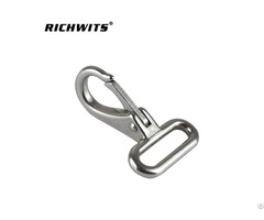 Stainless Steel Square Head Heavy Duty Fixed Eye Snap Hook For 25mm Webbing