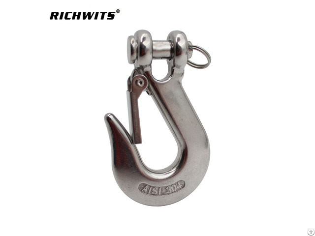 Marine Grade Rigging Hardware Hooks Heavy Duty Clevis Slip Hook With Safety Latch