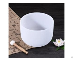 Frosted Quartz Crystal Singing Bowl