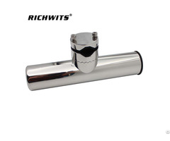 Mirror Polished Clam On Tube Fishing Rod Holders