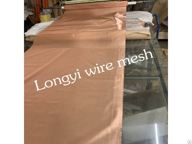 High Electrical Conductivity Copper Woven Wire 100 200 Mesh Screen