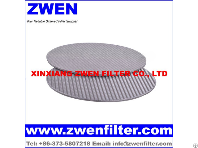 Sintered Mesh Filter Disk