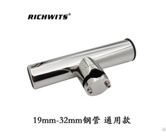 Stainless Steel Metal Clam On Fishing Roder Holder For Popes