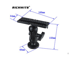 Black Plastic Fishing Finder Support Base