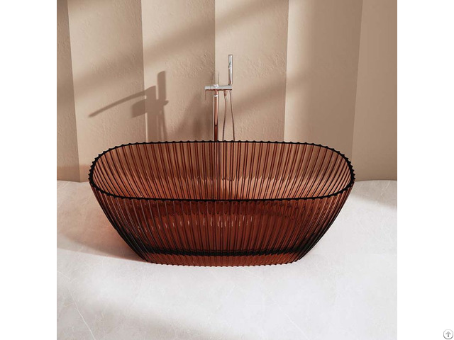 China Luxury Fluted Transparent Tubs Supplier Monblari