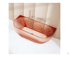 China Luxury Fluted Transparent Tubs Wholesale Monblari