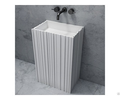 China Luxury Fluted Freestanding Sinks Exporter Monblari