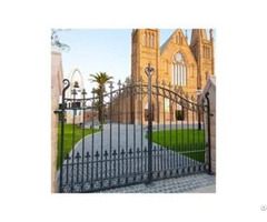 Galvanized Powder Coated Luxury Wrought Iron Gate