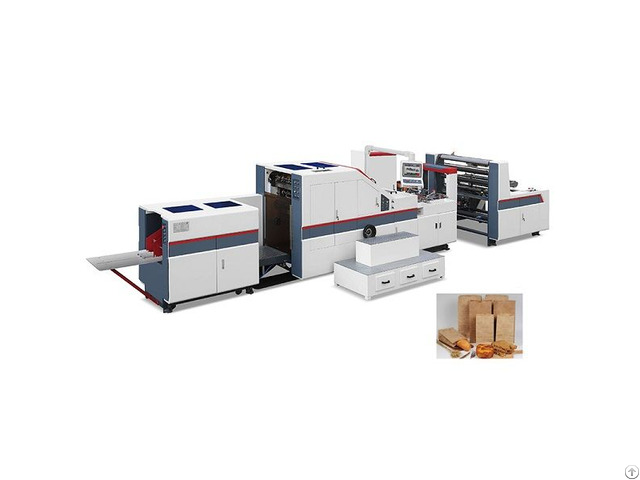 Automatic Roll To Square Bottom Paper Bag Making Machine