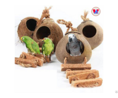 Natural Coconut Shell Bird House