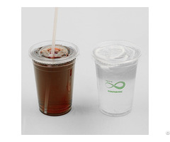 100% Biodegradable Disposable Pla U Shaped Custom Cup