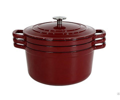 Enameled Cast Iron Stackable Cookware Set