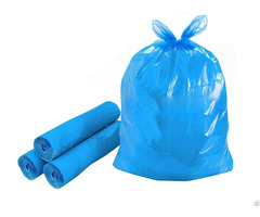 Direct Price From Big Supplier Blue Colored Plastic Garbage Bags