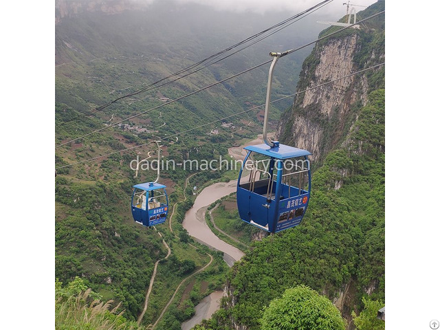 Fixed Cable Carrying Device Basket Type Ropeway