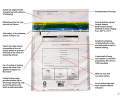 Tamper Evident Bags And Products