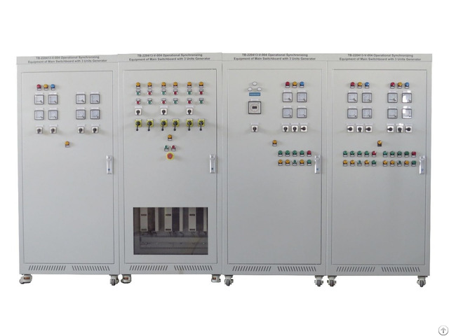 Operational Synchronizing Equipment Of Main Switchboard With 3 Units