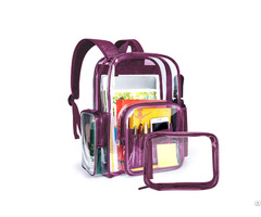 Custom Clear Backpack Heavy Duty Pvc Transparent Bag