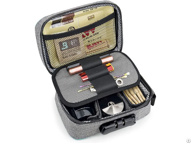 Custom Smell Proof Bag With Combination Lock Stash